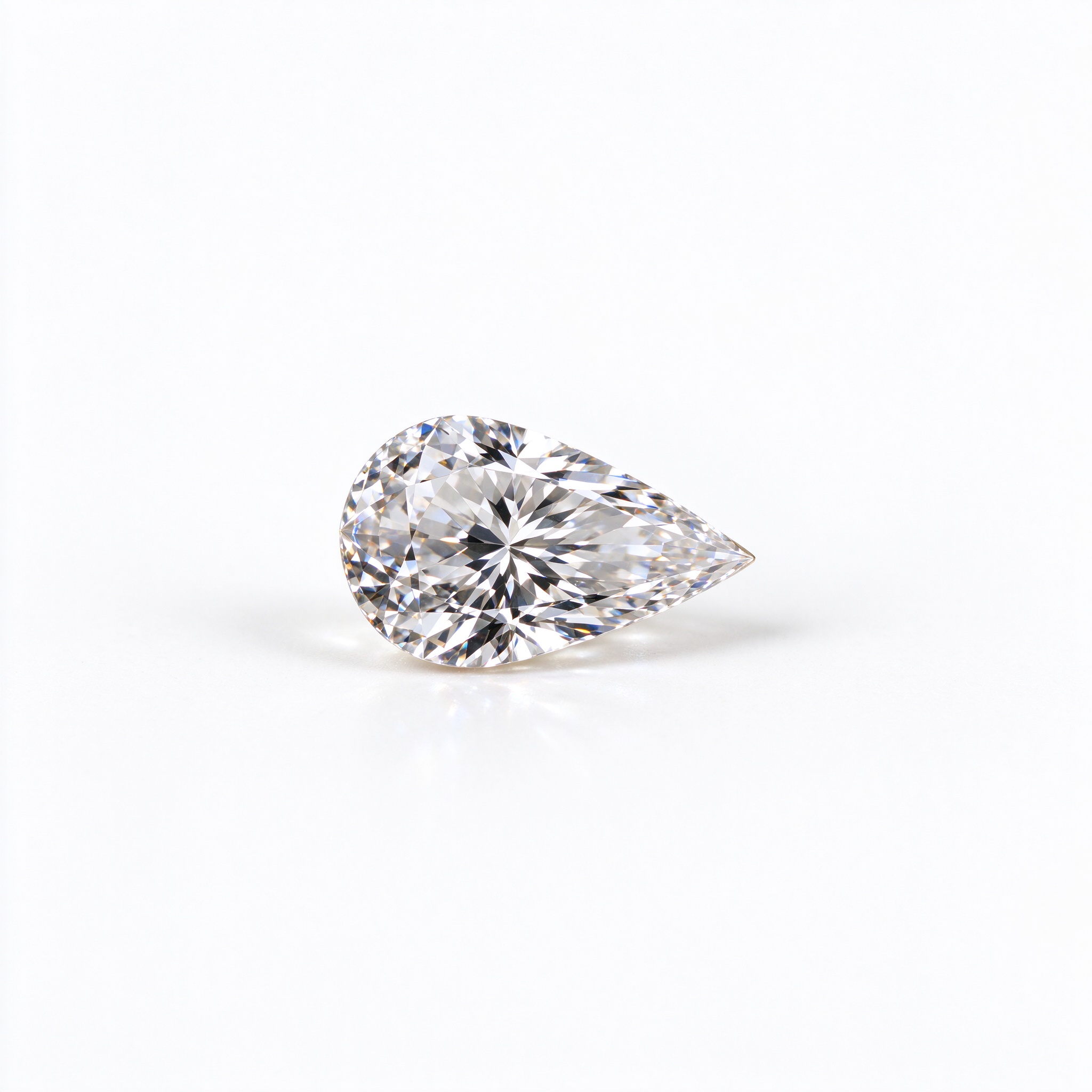 Pear Cut cut loose moissanite